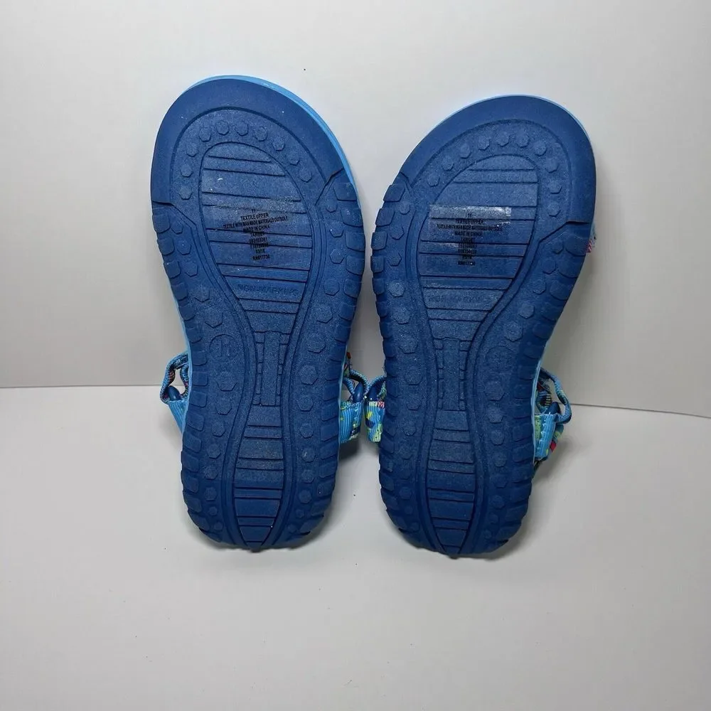 Cat & Jack Vanya Easy Closure Strap Sport Sandal Toddler Youth Kids Blue Size 11